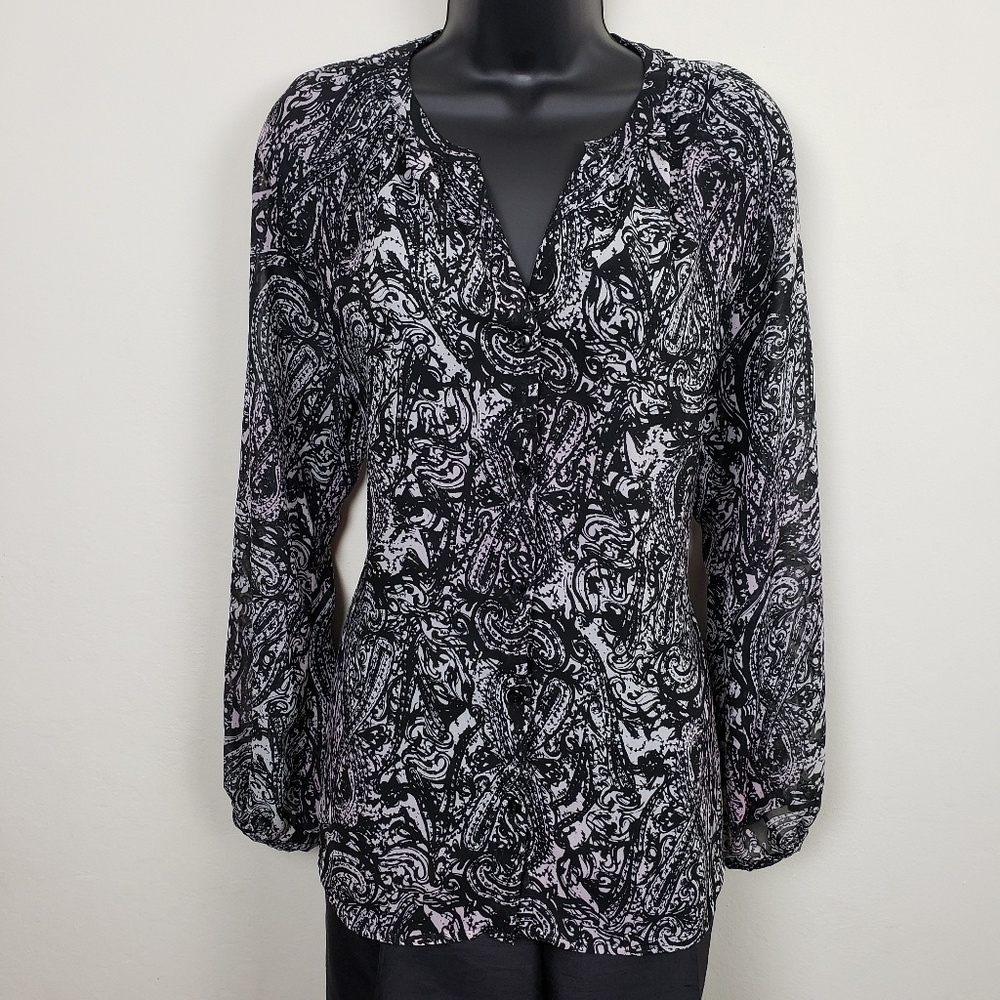 KUT FROM THE KLOTH long-sleeve paisley blouse